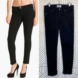 Paige Peg‎ Skinny Jeans in Black Overdye